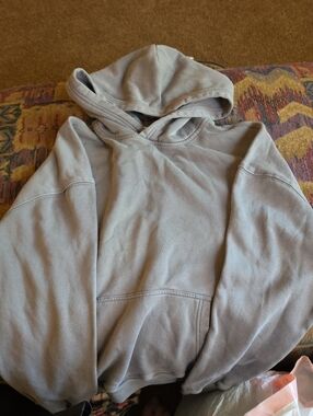 Men's Gray Holister Hooded Sweatshirt Pullover